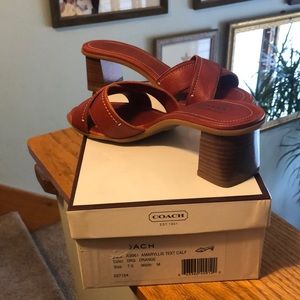 NIB Coach Leather Pump/Slides